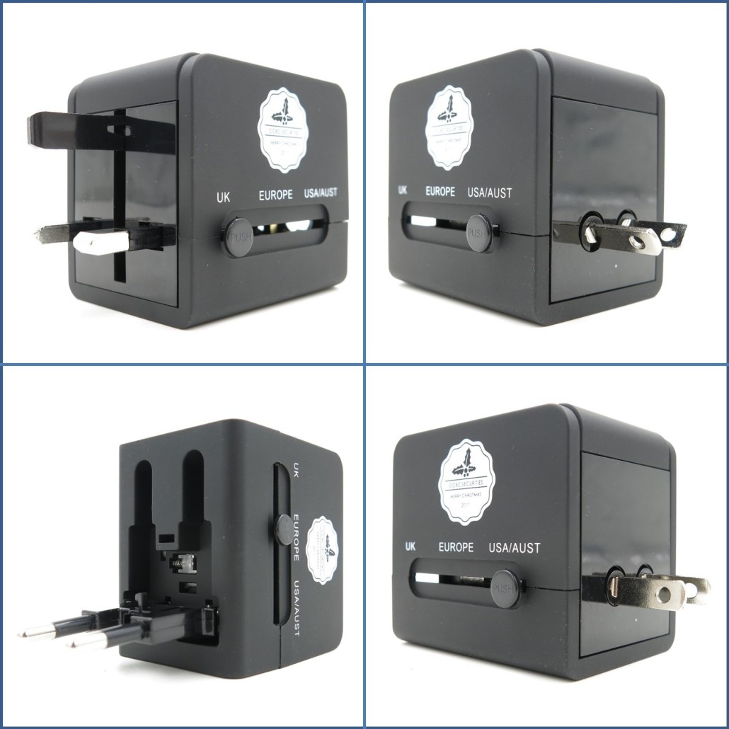 OCBC Securities - Customised Cube Travel Adaptor - Simplicity Gifts - Corporate Gifts Singapore - simplicitygifts.com.sg