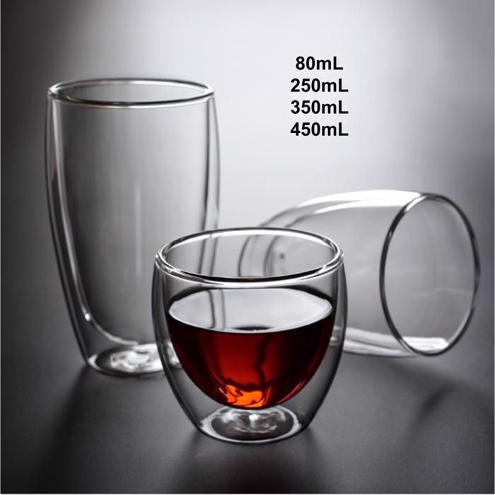 Double Wall Glass Cup | Corporate Gifts Singapore